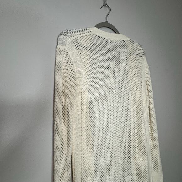 One Grey Day Los Angeles White Open Front Cardigan Women Size Small NWT - Picture 7 of 10
